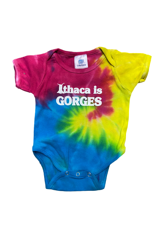 INFANT Ithaca Is Gorges Tie-Dye Onesie (SEE NOTE ABOUT COLOR IN DESCRIPTION!)