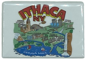 Ithaca Cartoon Magnet