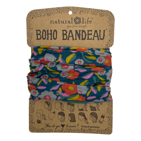 Boho Bandeau - Charcoal Blooms