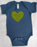 Blue "Green Heart of the Finger Lakes" Onesie