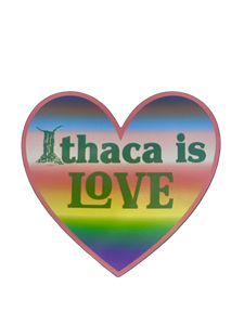 Ithaca Is Love Progressive Pride Magnet