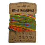 Boho Bandeau Orange/ Green Border