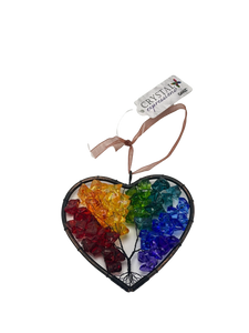 Heart Rainbow Tree Of Life Ornament