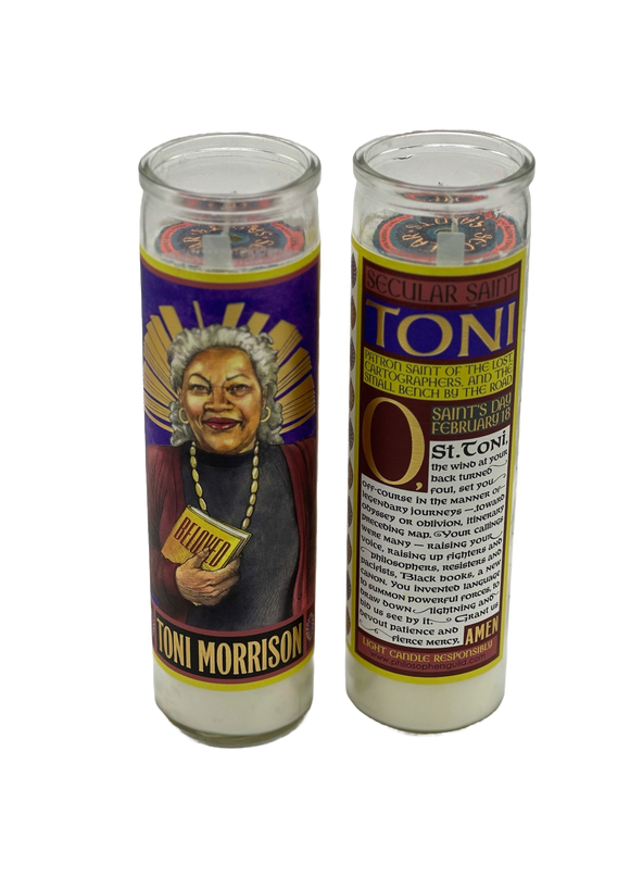 Toni Morrison Secular Saint Candle