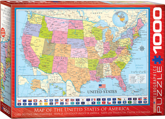 Map of the United States Jigsaw Puzzle