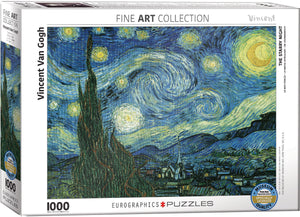 Starry Night By Van Gogh Jigsaw Puzzle