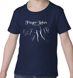 2T Soft Finger Lakes Map T-shirt