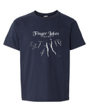 SM Youth Soft Finger Lakes Map T-shirt