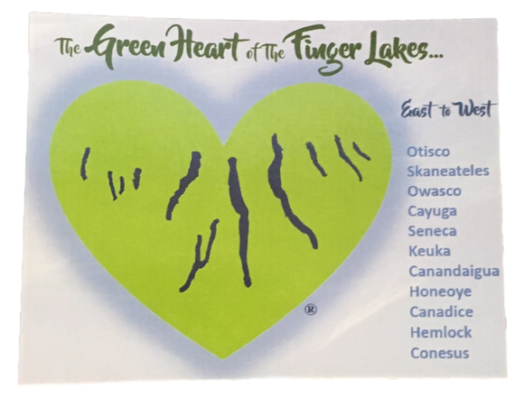 Green Heart of the Finger Lakes Postcard