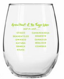Stemless Wine Glass - Green Heart of the Finger Lakes