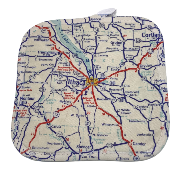 Ithaca Map Hot Pad