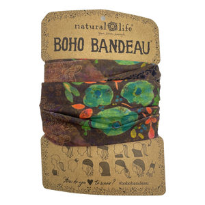Boho Bandeau - Espresso Bright Floral