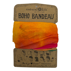 Boho Bandeau - Hot Pink Rainbow